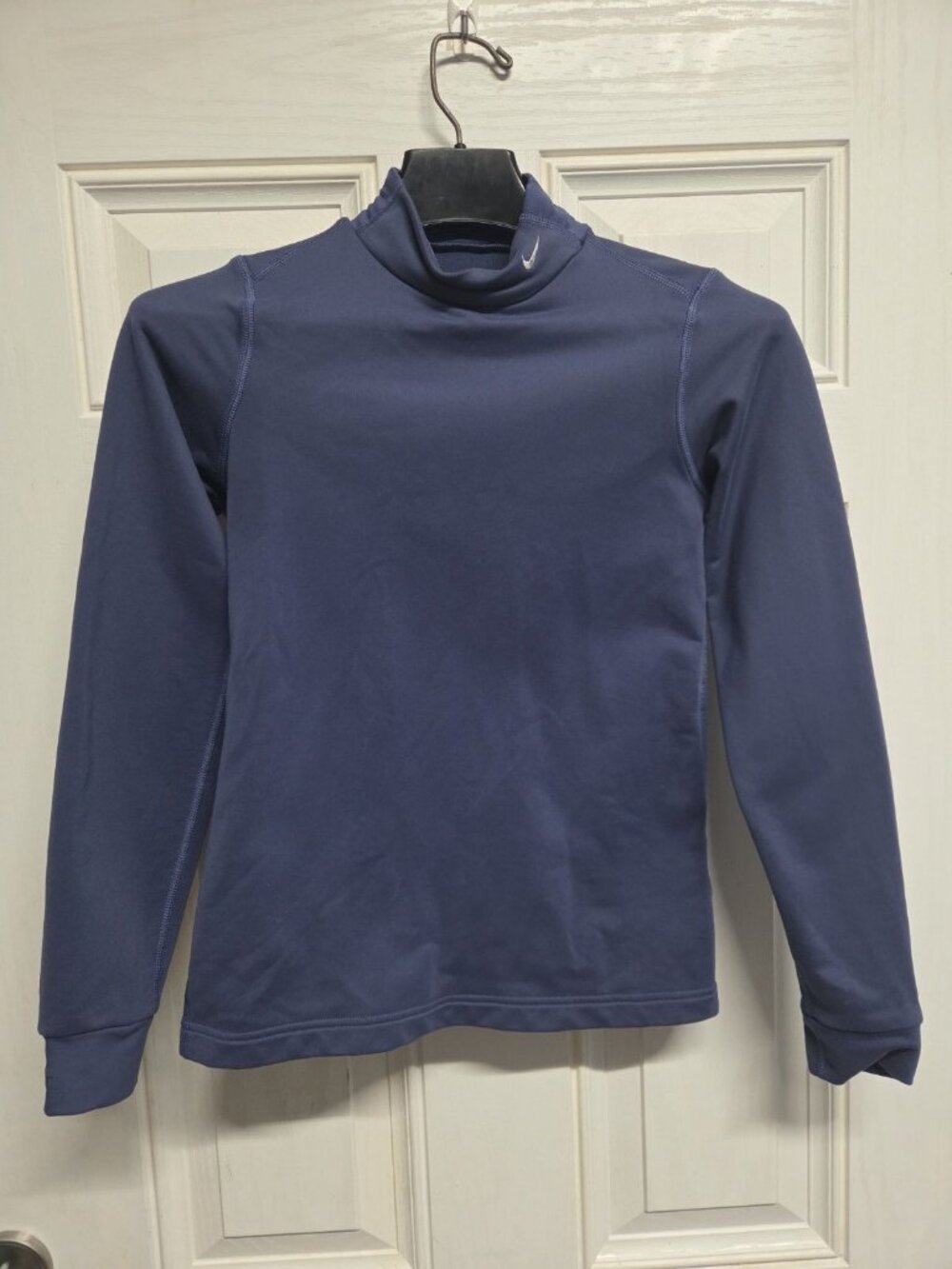 Nike FITDry Boys Sweater Size Small 4/6 Light Blue Turtle Neck